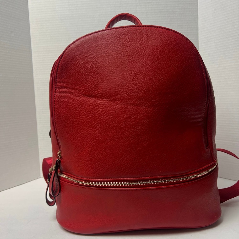 Womens Fashion Red Backpack  no brand